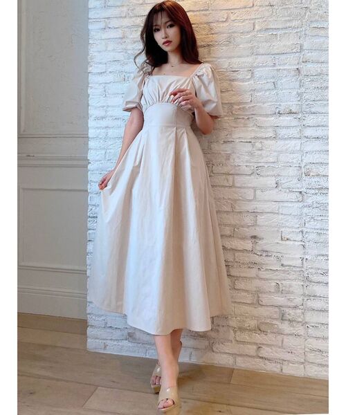 RESEXXY（リゼクシー）の「バッククロスフレアワンピース（ワンピース・レディース・ブラック/ピンク/ブルー/アイボリー・FREE）」の12枚目の写真