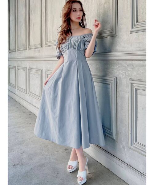 RESEXXY（リゼクシー）の「バッククロスフレアワンピース（ワンピース・レディース・ブラック/ピンク/ブルー/アイボリー・FREE）」の19枚目の写真