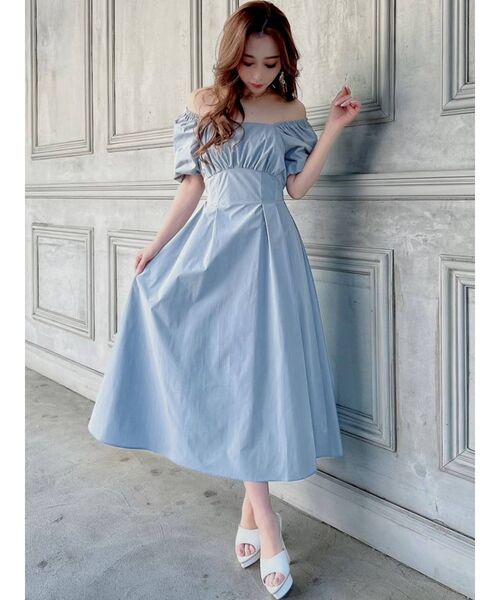 RESEXXY（リゼクシー）の「バッククロスフレアワンピース（ワンピース・レディース・ブラック/ピンク/ブルー/アイボリー・FREE）」の20枚目の写真