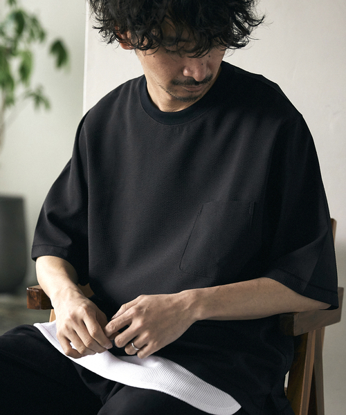 サッカーハーフスリーブワイドTシャツ