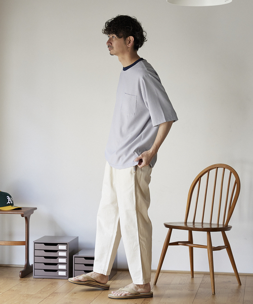 JOURNAL STANDARD relume(ジャーナルスタンダード レリューム)の「サッカーハーフスリーブ ワイドTシャツ(Tシャツ/カットソー・メンズ・ブラック/ベージュ/ブルー・MEDIUM/LARGE)」の19枚目の写真