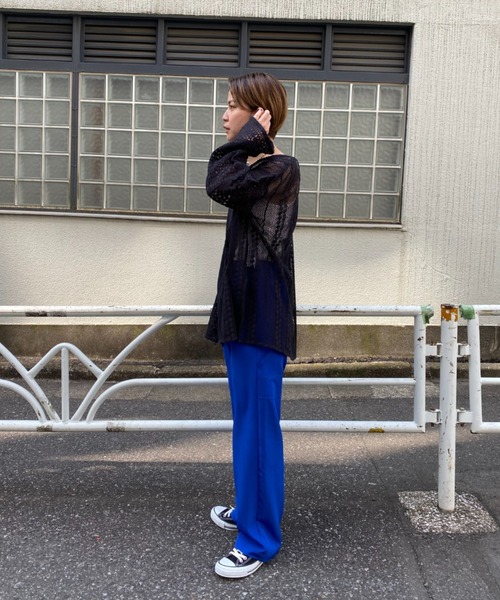 CIAOPANIC（チャオパニック）の「インディアネットレースブラウス（Tシャツ/カットソー・レディース・オレンジ/ブラック/オフホワイト・FREE）」の16枚目の写真