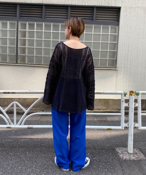 CIAOPANIC（チャオパニック）の「インディアネットレースブラウス（Tシャツ/カットソー・レディース・オレンジ/ブラック/オフホワイト・FREE）」の17枚目の写真