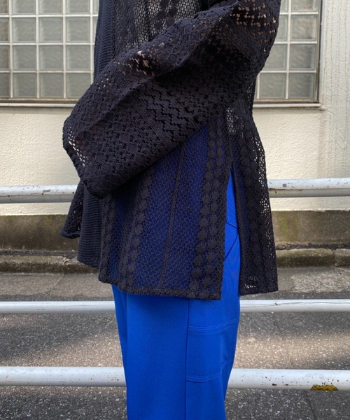 CIAOPANIC（チャオパニック）の「インディアネットレースブラウス（Tシャツ/カットソー・レディース・オレンジ/ブラック/オフホワイト・FREE）」の13枚目の写真