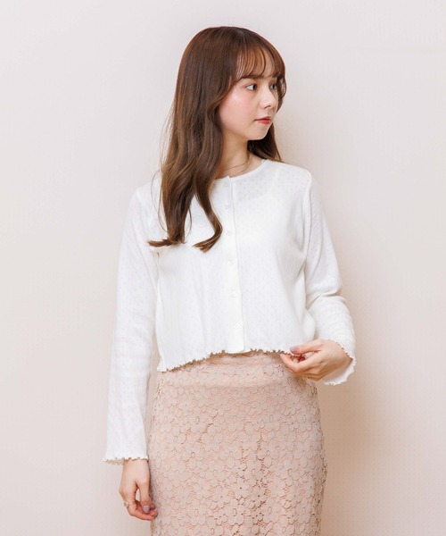 flower(フラワー)の「ルーミーリブトップ(Tシャツ/カットソー・レディース・ホワイト/グリーン・FREE)」の5枚目の写真
