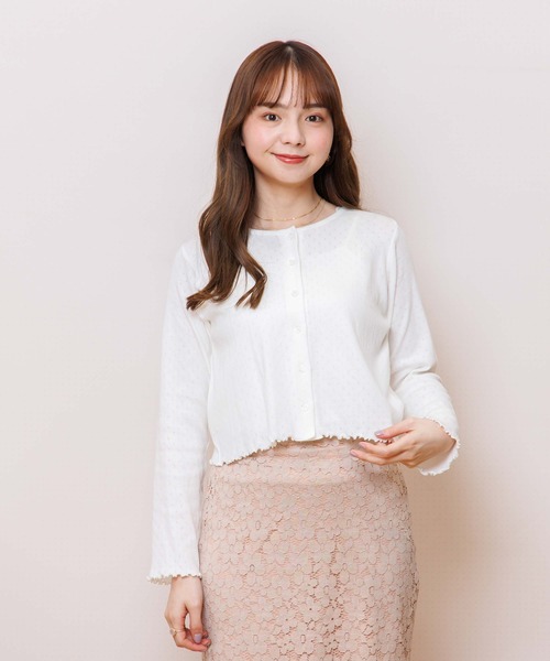 flower(フラワー)の「ルーミーリブトップ(Tシャツ/カットソー・レディース・ホワイト/グリーン・FREE)」の6枚目の写真