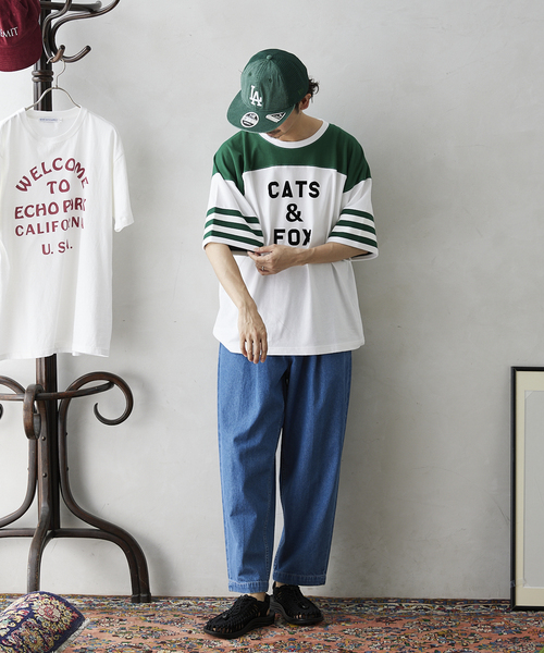 JOURNAL STANDARD relume(ジャーナルスタンダード レリューム)の「8OZ DENIM SLACKS(デニムパンツ・メンズ・ホワイト/ネイビー・LARGE/MEDIUM/SMALL)」の2枚目の写真