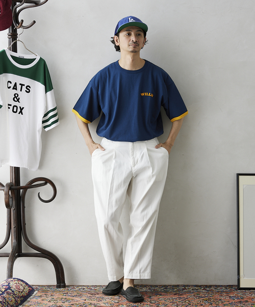 JOURNAL STANDARD relume(ジャーナルスタンダード レリューム)の「8OZ DENIM SLACKS(デニムパンツ・メンズ・ホワイト/ネイビー・LARGE/MEDIUM/SMALL)」の4枚目の写真