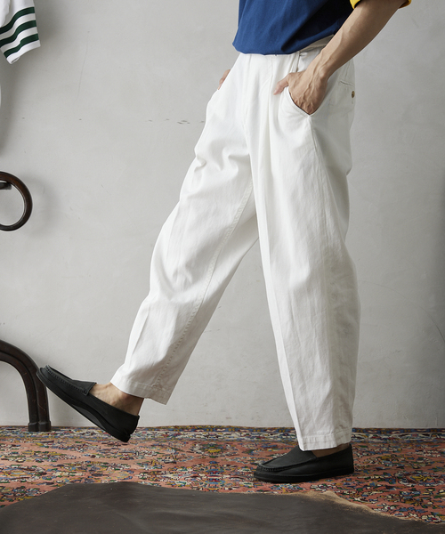 JOURNAL STANDARD relume(ジャーナルスタンダード レリューム)の「8OZ DENIM SLACKS(デニムパンツ・メンズ・ホワイト/ネイビー・LARGE/MEDIUM/SMALL)」の8枚目の写真