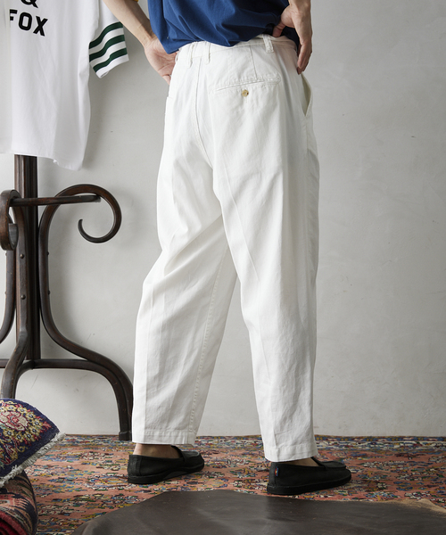 JOURNAL STANDARD relume(ジャーナルスタンダード レリューム)の「8OZ DENIM SLACKS(デニムパンツ・メンズ・ホワイト/ネイビー・LARGE/MEDIUM/SMALL)」の9枚目の写真