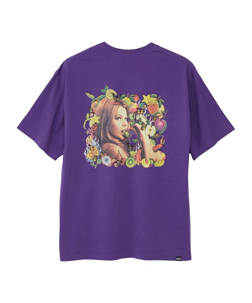 HYSTERIC GLAMOUR（ヒステリックグラマー）の「IBUKI FRUITS Tシャツ（Tシャツ/カットソー・メンズ・ブラック/パープル/ホワイト・MEDIUM/X-LARGE/LARGE/SMALL）」の6枚目の写真