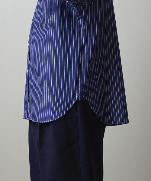 Steven Alan（スティーブンアラン）の「＜Steven Alan＞ 100/2 STRIPE A/DRESS REGULAR COLLAR SHORT SLEEVE SHIRT-LOOSE/シャツ（シャツ/ブラウス・メンズ・ホワイト/ネイビー・S/M/L/XL）」の12枚目の写真