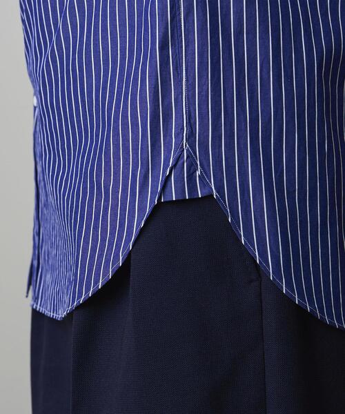 Steven Alan（スティーブンアラン）の「＜Steven Alan＞ 100/2 STRIPE A/DRESS REGULAR COLLAR SHORT SLEEVE SHIRT-LOOSE/シャツ（シャツ/ブラウス・メンズ・ホワイト/ネイビー・S/M/L/XL）」の13枚目の写真