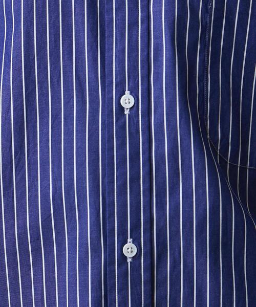Steven Alan（スティーブンアラン）の「＜Steven Alan＞ 100/2 STRIPE A/DRESS REGULAR COLLAR SHORT SLEEVE SHIRT-LOOSE/シャツ（シャツ/ブラウス・メンズ・ホワイト/ネイビー・S/M/L/XL）」の15枚目の写真