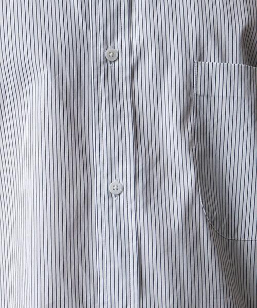 Steven Alan（スティーブンアラン）の「＜Steven Alan＞ 100/2 STRIPE A/DRESS REGULAR COLLAR SHORT SLEEVE SHIRT-LOOSE/シャツ（シャツ/ブラウス・メンズ・ホワイト/ネイビー・S/M/L/XL）」の20枚目の写真