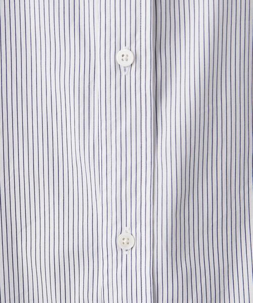 Steven Alan（スティーブンアラン）の「＜Steven Alan＞ 100/2 STRIPE A/DRESS REGULAR COLLAR SHORT SLEEVE SHIRT-LOOSE/シャツ（シャツ/ブラウス・メンズ・ホワイト/ネイビー・S/M/L/XL）」の6枚目の写真