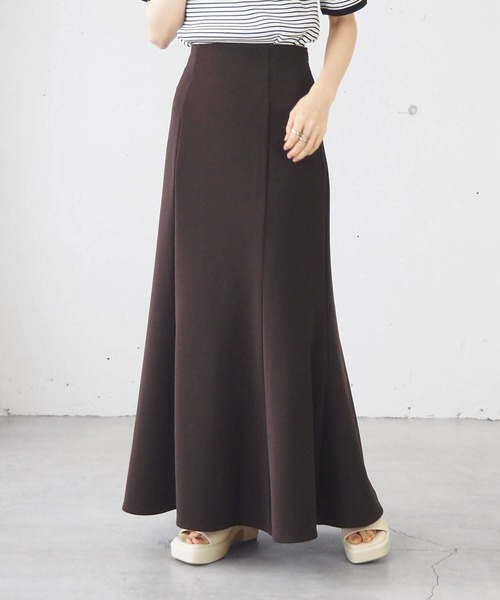 tiptop（ティップトップ）の「【2サイズ展開】リップルマーメイドスカート【web限定Sサイズあり】（スカート・レディース・アイボリー/ブラック/ブラウン・S/M）」の3枚目の写真