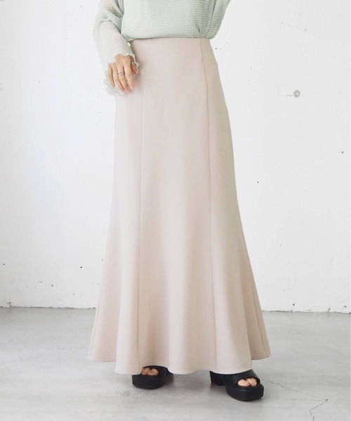 tiptop（ティップトップ）の「【2サイズ展開】リップルマーメイドスカート【web限定Sサイズあり】（スカート・レディース・アイボリー/ブラック/ブラウン・S/M）」の2枚目の写真