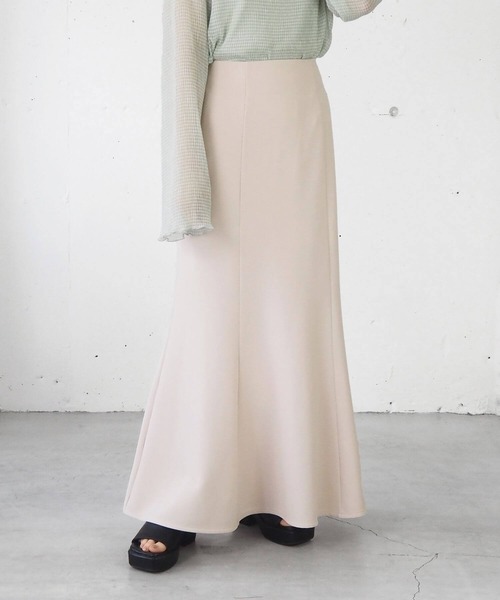 tiptop（ティップトップ）の「【2サイズ展開】リップルマーメイドスカート【web限定Sサイズあり】（スカート・レディース・アイボリー/ブラック/ブラウン・S/M）」の16枚目の写真