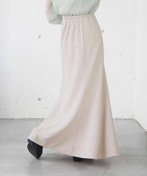 tiptop（ティップトップ）の「【2サイズ展開】リップルマーメイドスカート【web限定Sサイズあり】（スカート・レディース・アイボリー/ブラック/ブラウン・S/M）」の6枚目の写真