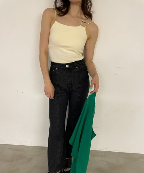 AIC.（エーアイシー）の「【再入荷】2wayパッド付きアシンメトリーキャミソール（キャミソール・レディース・ブラック/オフホワイト/イエロー/オレンジ・FREE）」の11枚目の写真