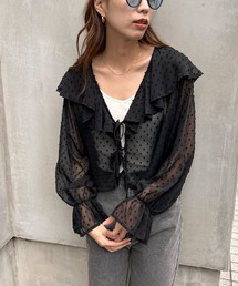 feepur | ドビードットシアーフリルブラウス(シャツ/ブラウス)