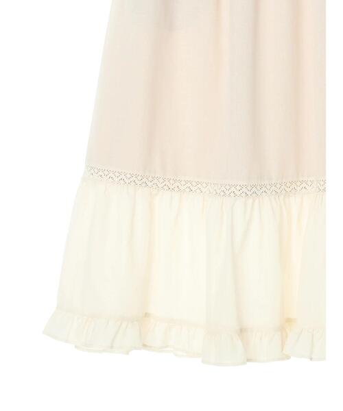 Green　Parks（グリーンパークス）の「コットンレースティアードスカート（スカート・レディース・オレンジ/ブルー/アイボリー・FREE）」の14枚目の写真