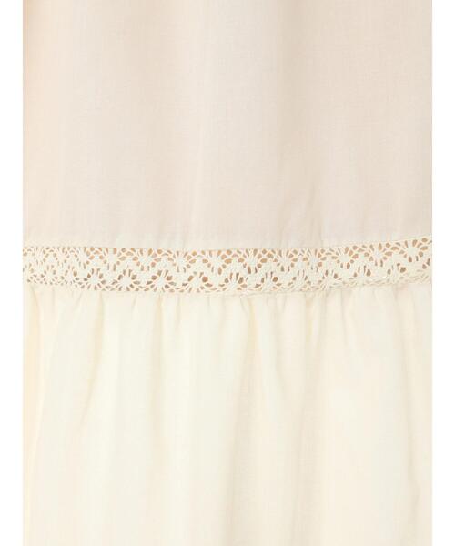 Green　Parks（グリーンパークス）の「コットンレースティアードスカート（スカート・レディース・オレンジ/ブルー/アイボリー・FREE）」の18枚目の写真