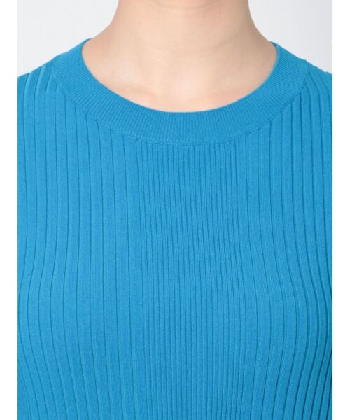 ELENDEEK（エレンディーク）の「ハーフスリーブリブニット（ニット/セーター・レディース・オフホワイト/ブラック/ブルー/ミント/ブラウン・FREE）」の18枚目の写真