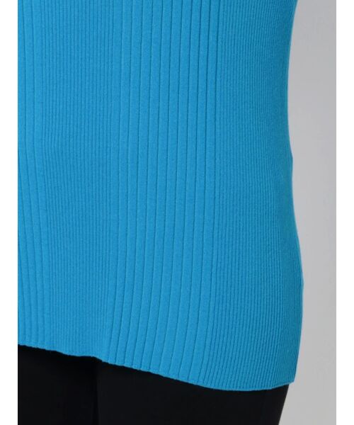 ELENDEEK（エレンディーク）の「ハーフスリーブリブニット（ニット/セーター・レディース・オフホワイト/ブラック/ブルー/ミント/ブラウン・FREE）」の16枚目の写真