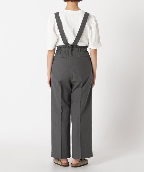 B.C STOCK（ベーセーストック）の「2wayサス付きパンツ（スラックス・レディース・グレー/ライトカーキ/アイボリー・FREE）」の22枚目の写真