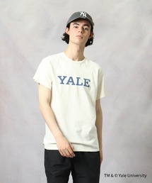 【 YALE / イェール 】 YALE LOGO Tee プリント 染み込み イエール カレッジT