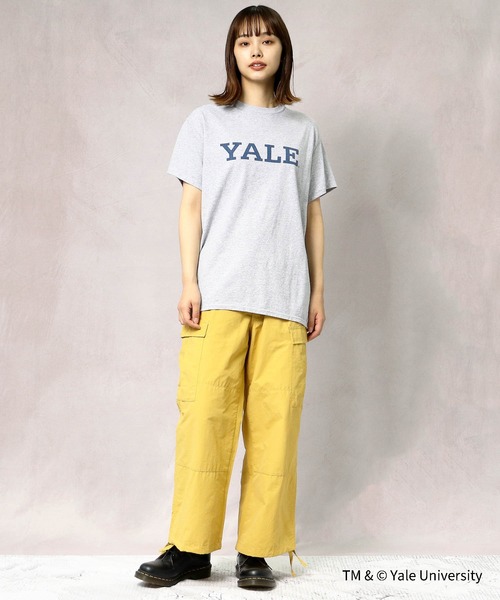 THE BAREFOOT（ベアフット）の「【 YALE / イェール 】 YALE LOGO Tee プリント 染み込み イエール カレッジT（Tシャツ/カットソー・メンズ・ホワイト/グレー/ナチュラル・MEDIUM/LARGE/X-LARGE）」の18枚目の写真
