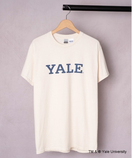 THE BAREFOOT（ベアフット）の「【 YALE / イェール 】 YALE LOGO Tee プリント 染み込み イエール カレッジT（Tシャツ/カットソー・メンズ・ホワイト/グレー/ナチュラル・MEDIUM/LARGE/X-LARGE）」の21枚目の写真