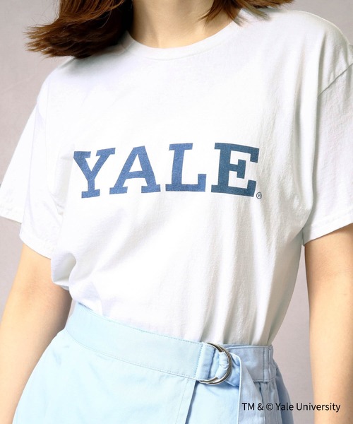 THE BAREFOOT（ベアフット）の「【 YALE / イェール 】 YALE LOGO Tee プリント 染み込み イエール カレッジT（Tシャツ/カットソー・メンズ・ホワイト/グレー/ナチュラル・MEDIUM/LARGE/X-LARGE）」の17枚目の写真