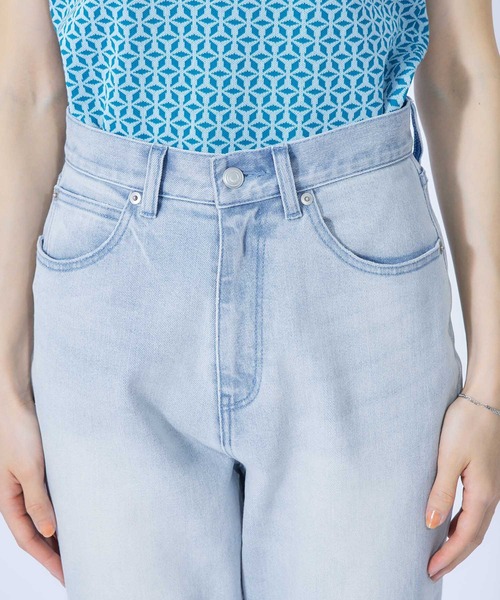 ROPE'（ロペ）の「ストレッチデニムハイウエストテーパードパンツ（デニムパンツ・レディース・ホワイト/ブルー系その他5・40/38/36/34）」の11枚目の写真