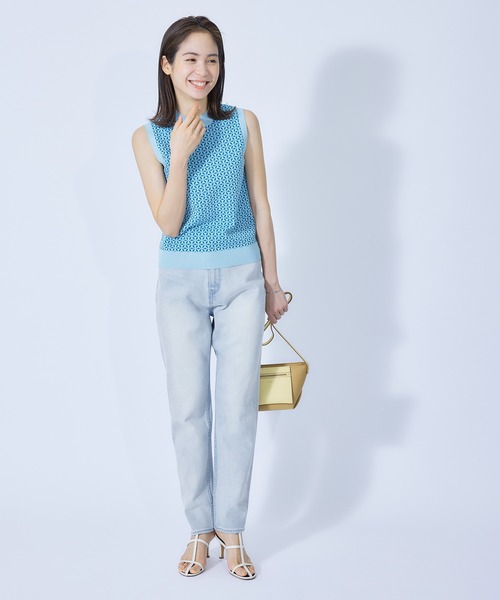 ROPE'（ロペ）の「ストレッチデニムハイウエストテーパードパンツ（デニムパンツ・レディース・ホワイト/ブルー系その他5・40/38/36/34）」の17枚目の写真