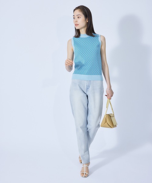 ROPE'（ロペ）の「ストレッチデニムハイウエストテーパードパンツ（デニムパンツ・レディース・ホワイト/ブルー系その他5・40/38/36/34）」の18枚目の写真