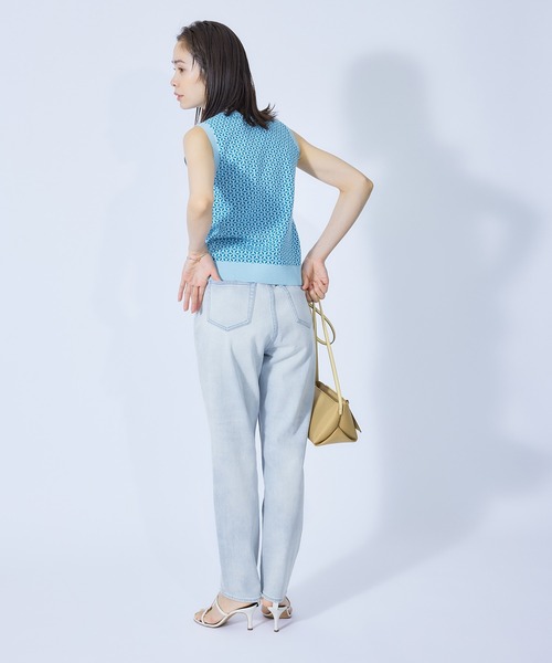 ROPE'（ロペ）の「ストレッチデニムハイウエストテーパードパンツ（デニムパンツ・レディース・ホワイト/ブルー系その他5・40/38/36/34）」の19枚目の写真