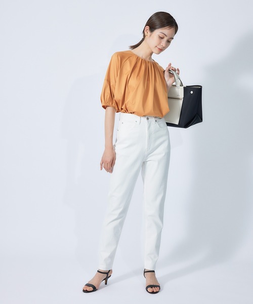 ROPE'（ロペ）の「ストレッチデニムハイウエストテーパードパンツ（デニムパンツ・レディース・ホワイト/ブルー系その他5・40/38/36/34）」の21枚目の写真