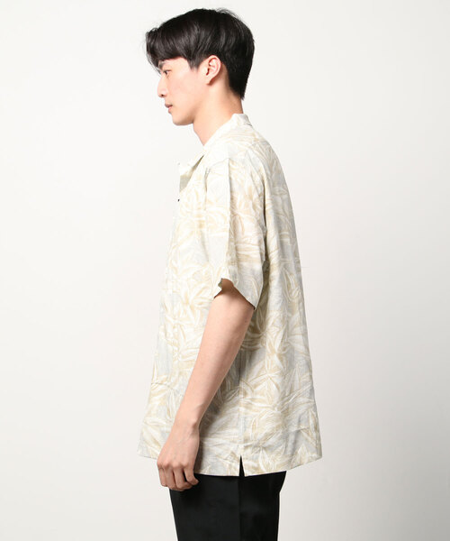 NANO universe(ナノユニバース)の「LB.04/ダークアロハリネンシャツ(シャツ/ブラウス・メンズ・ホワイト系その他/ブルー系その他3/ブラウン系その他3・S/M/L/XL)」の4枚目の写真