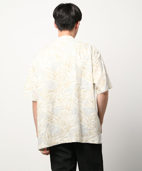 NANO universe(ナノユニバース)の「LB.04/ダークアロハリネンシャツ(シャツ/ブラウス・メンズ・ホワイト系その他/ブルー系その他3/ブラウン系その他3・S/M/L/XL)」の5枚目の写真