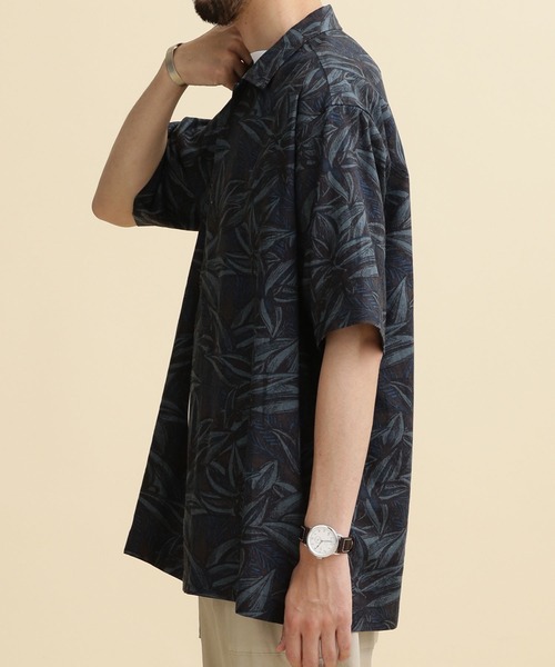 NANO universe(ナノユニバース)の「LB.04/ダークアロハリネンシャツ(シャツ/ブラウス・メンズ・ホワイト系その他/ブルー系その他3/ブラウン系その他3・S/M/L/XL)」の6枚目の写真