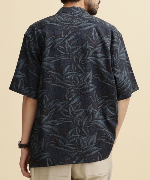 NANO universe(ナノユニバース)の「LB.04/ダークアロハリネンシャツ(シャツ/ブラウス・メンズ・ホワイト系その他/ブルー系その他3/ブラウン系その他3・S/M/L/XL)」の7枚目の写真