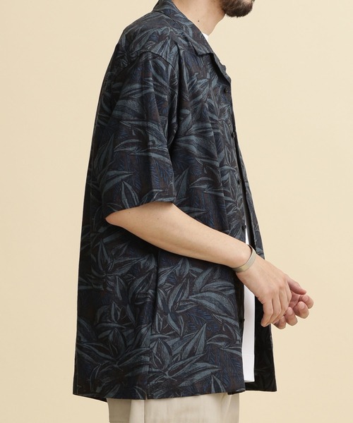 NANO universe(ナノユニバース)の「LB.04/ダークアロハリネンシャツ(シャツ/ブラウス・メンズ・ホワイト系その他/ブルー系その他3/ブラウン系その他3・S/M/L/XL)」の8枚目の写真