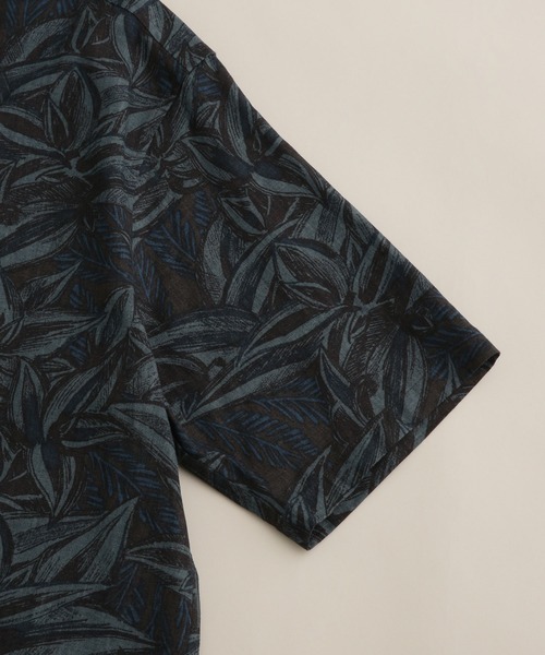 NANO universe(ナノユニバース)の「LB.04/ダークアロハリネンシャツ(シャツ/ブラウス・メンズ・ホワイト系その他/ブルー系その他3/ブラウン系その他3・S/M/L/XL)」の10枚目の写真