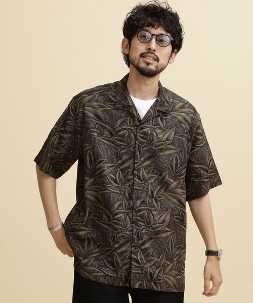 NANO universe(ナノユニバース)の「LB.04/ダークアロハリネンシャツ(シャツ/ブラウス・メンズ・ホワイト系その他/ブルー系その他3/ブラウン系その他3・S/M/L/XL)」の18枚目の写真