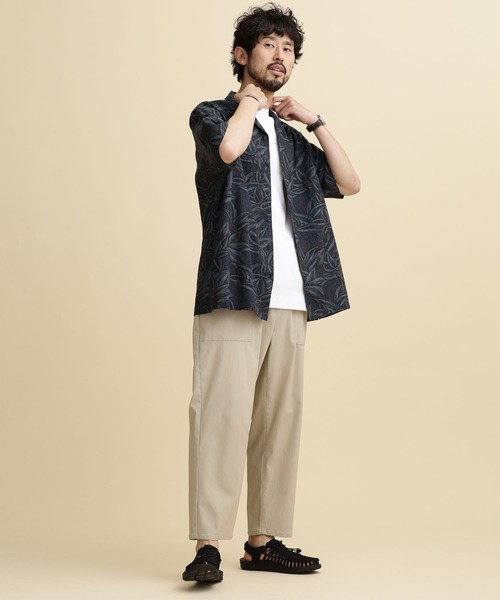 NANO universe(ナノユニバース)の「LB.04/ダークアロハリネンシャツ(シャツ/ブラウス・メンズ・ホワイト系その他/ブルー系その他3/ブラウン系その他3・S/M/L/XL)」の21枚目の写真