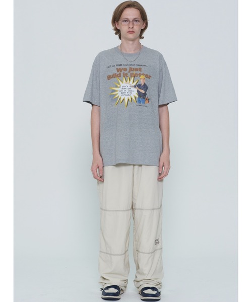SCULPTOR（スカルプター）の「Construction Site Tee/コンストラクションサイトT（Tシャツ/カットソー・レディース・ライム/ホワイト/グレー・LARGE/MEDIUM）」の9枚目の写真