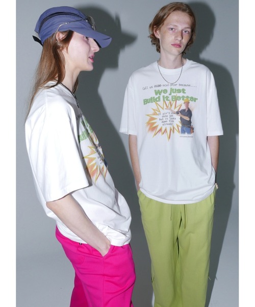 SCULPTOR（スカルプター）の「Construction Site Tee/コンストラクションサイトT（Tシャツ/カットソー・レディース・ライム/ホワイト/グレー・LARGE/MEDIUM）」の11枚目の写真